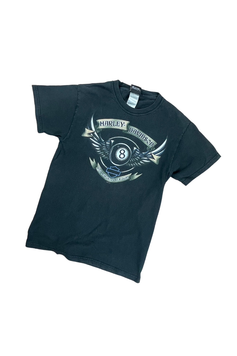 07 Harley-Davidson"in a league of its own" 8-ball tee - USA