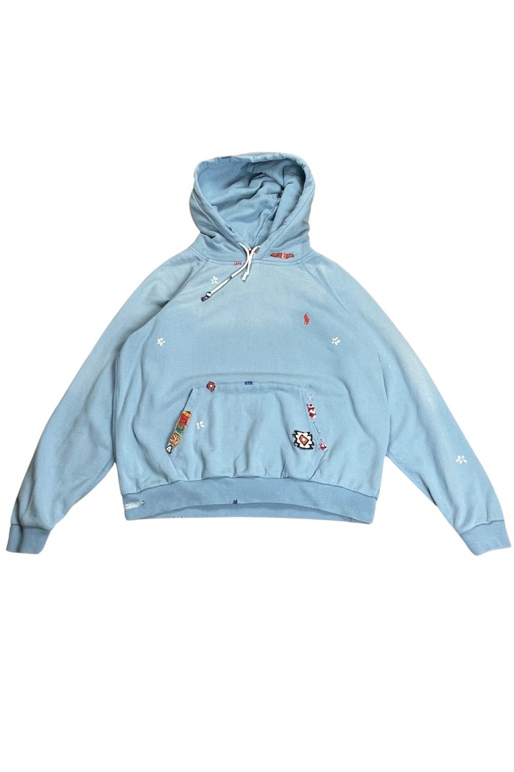 PRL “Authentic Denim Goods” Hand-patched Hoodie - XL (Women)