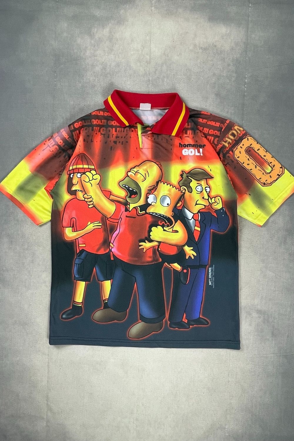 RARE Vintage 1999 The Simpsons "Hommer" Football Jersey