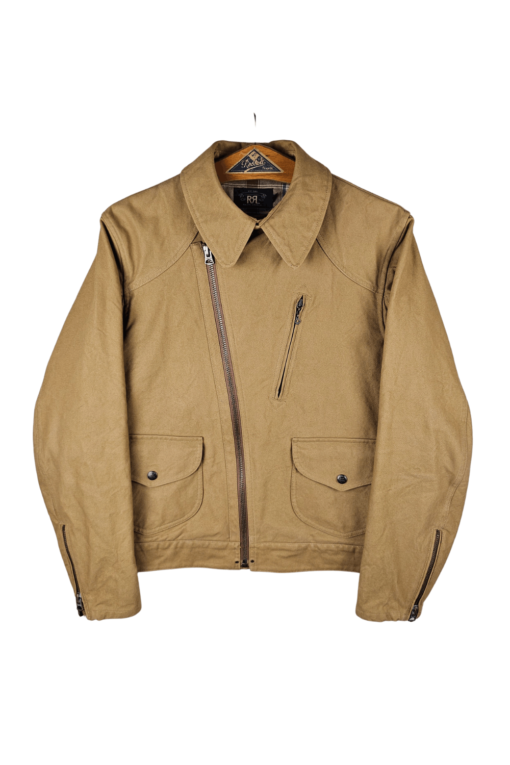 RRL / Double RL Canvas Asym Moto Jacket - late-00s