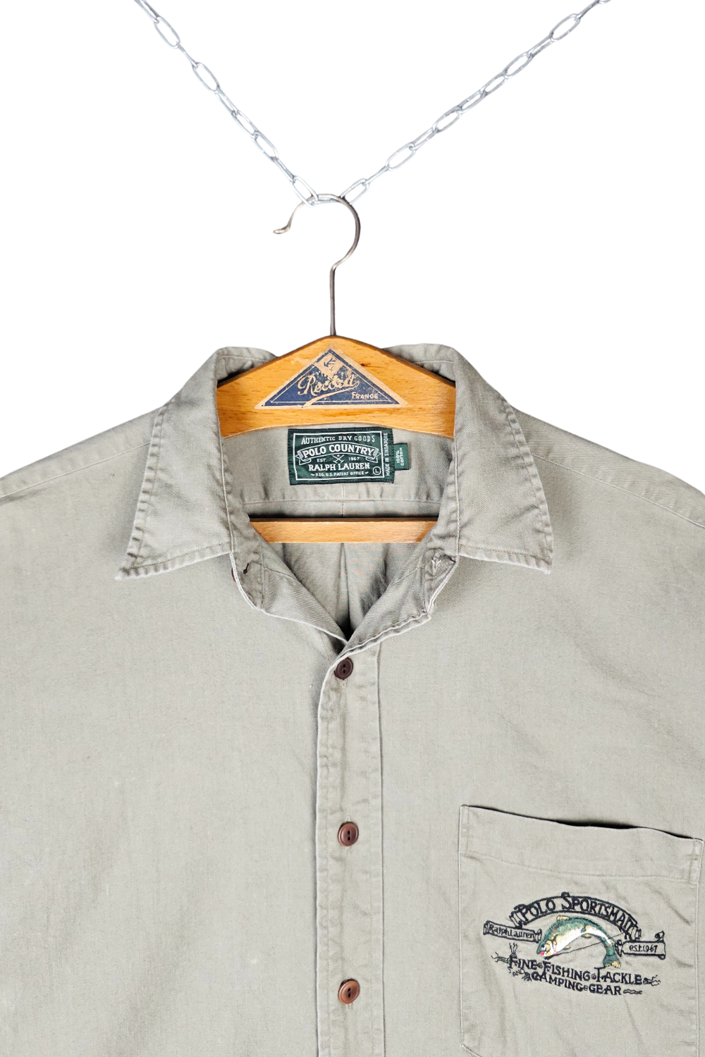 1990 Polo Country “Polo Sportsman” Fishing Shirt - L