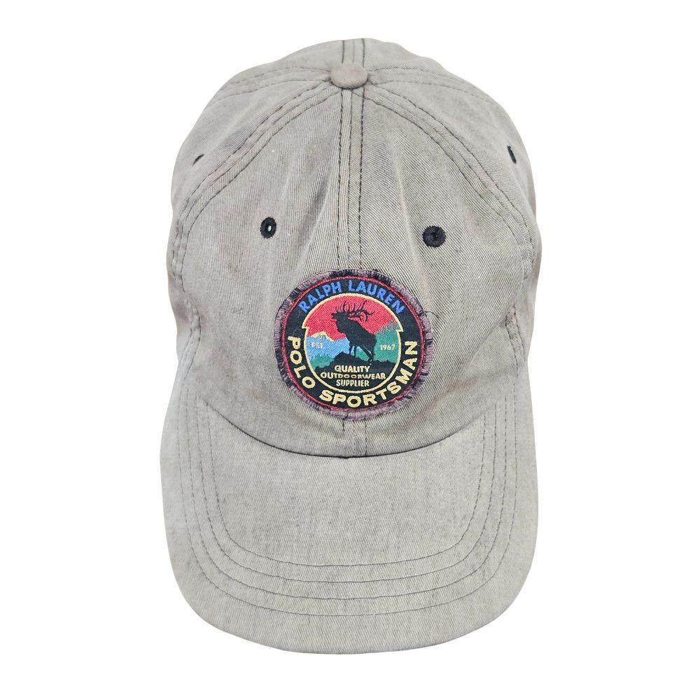 90s Polo Sportsman Elk Patch Cap (RARE)