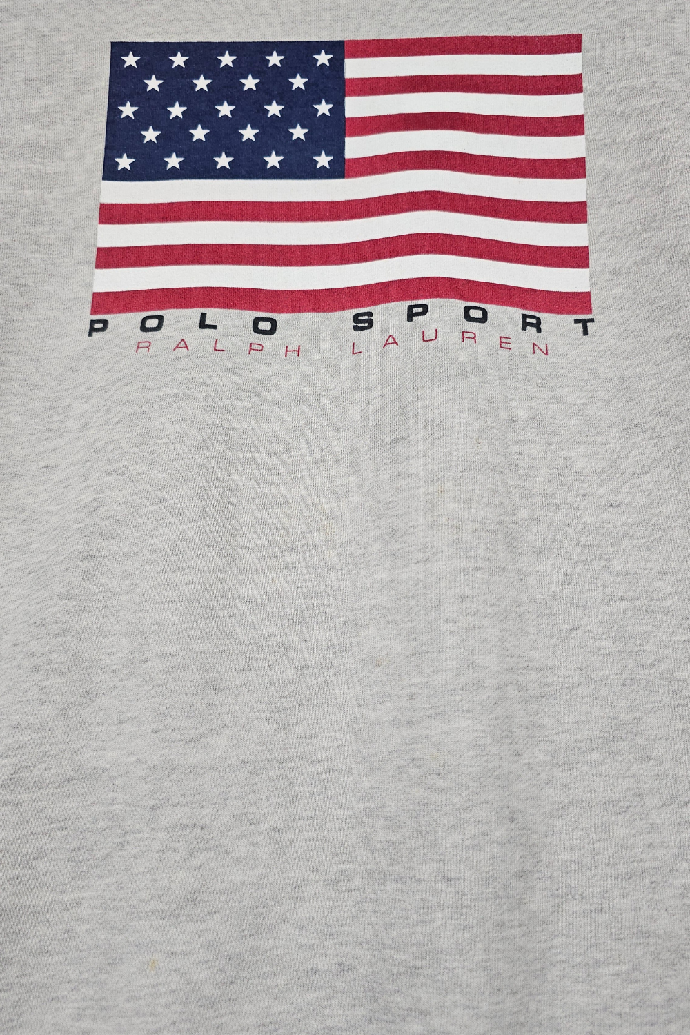 90s Vintage Polo Sport Ralph Lauren USA Flag Sweatshirt - XL