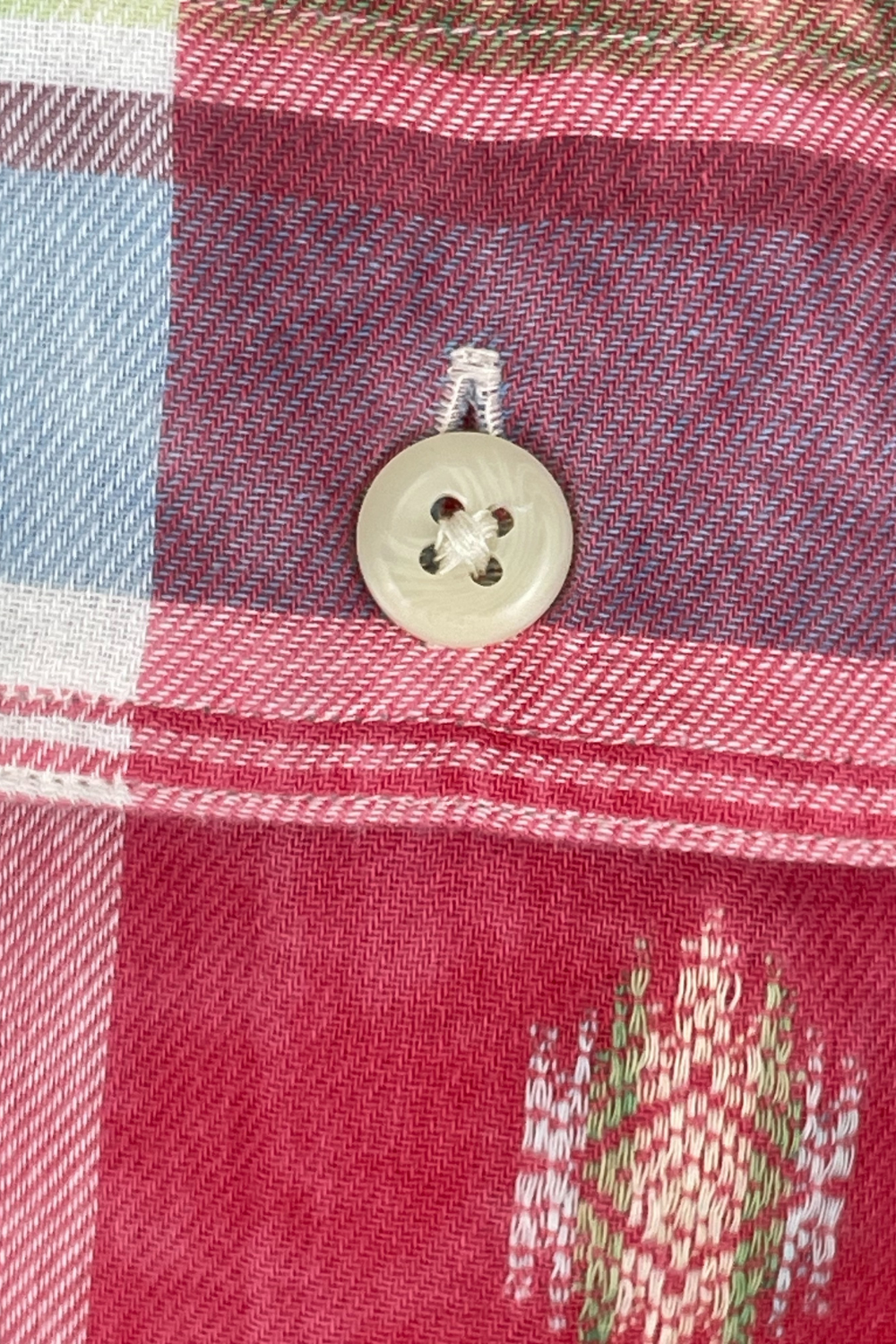 Polo RL 00s Navajo Madras Plaid Work-Shirt L