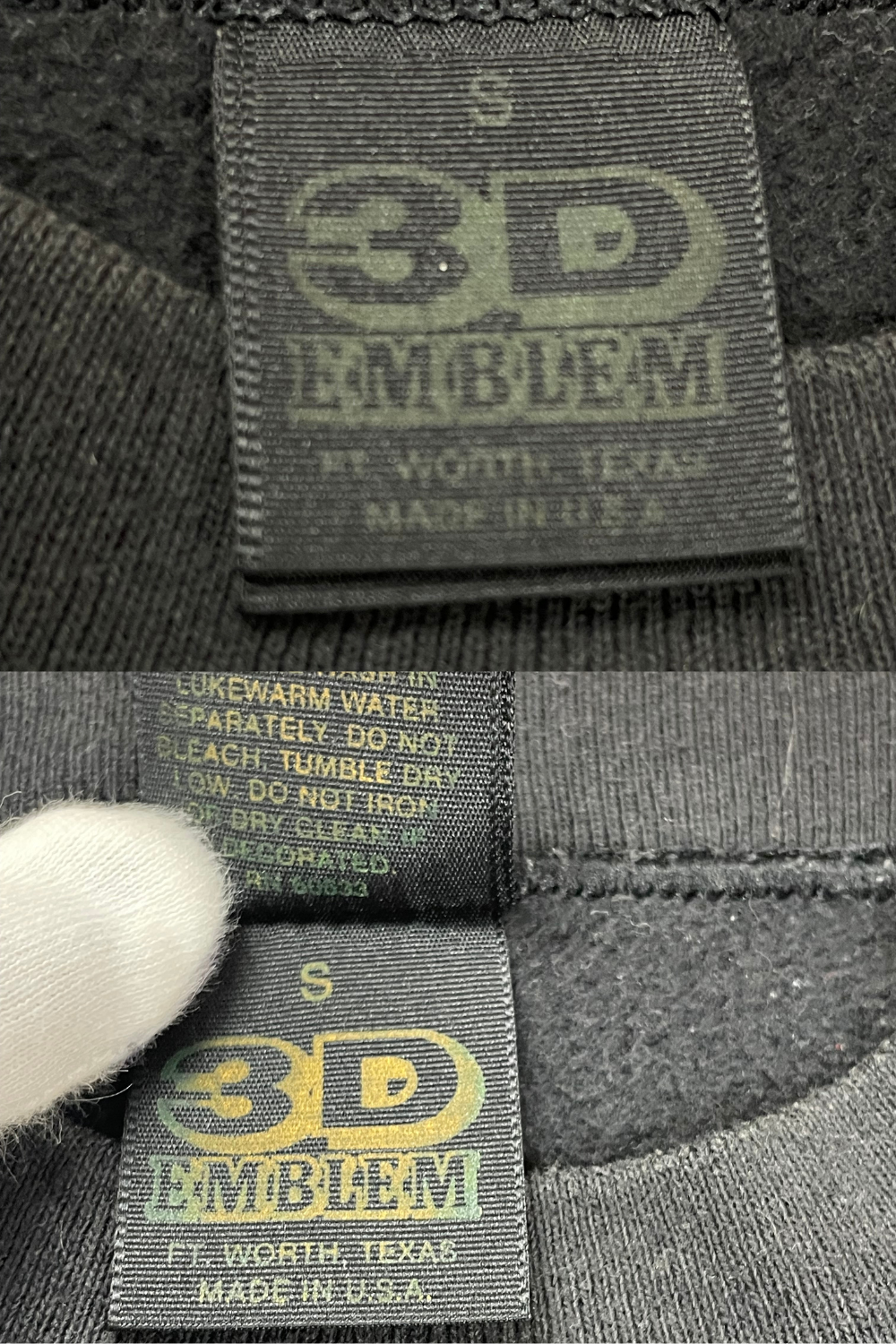 3D Emblem × Harley-Davidson Vintage Crew - Late ’80S, Usa