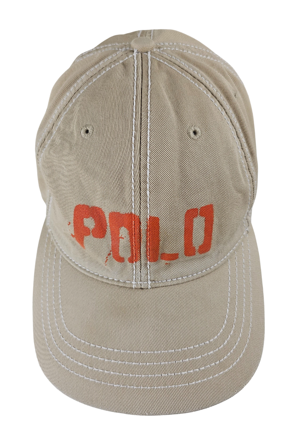 1998 Polo RL Stencil Logo Cap – Khaki Twill (Made in Taiwan)