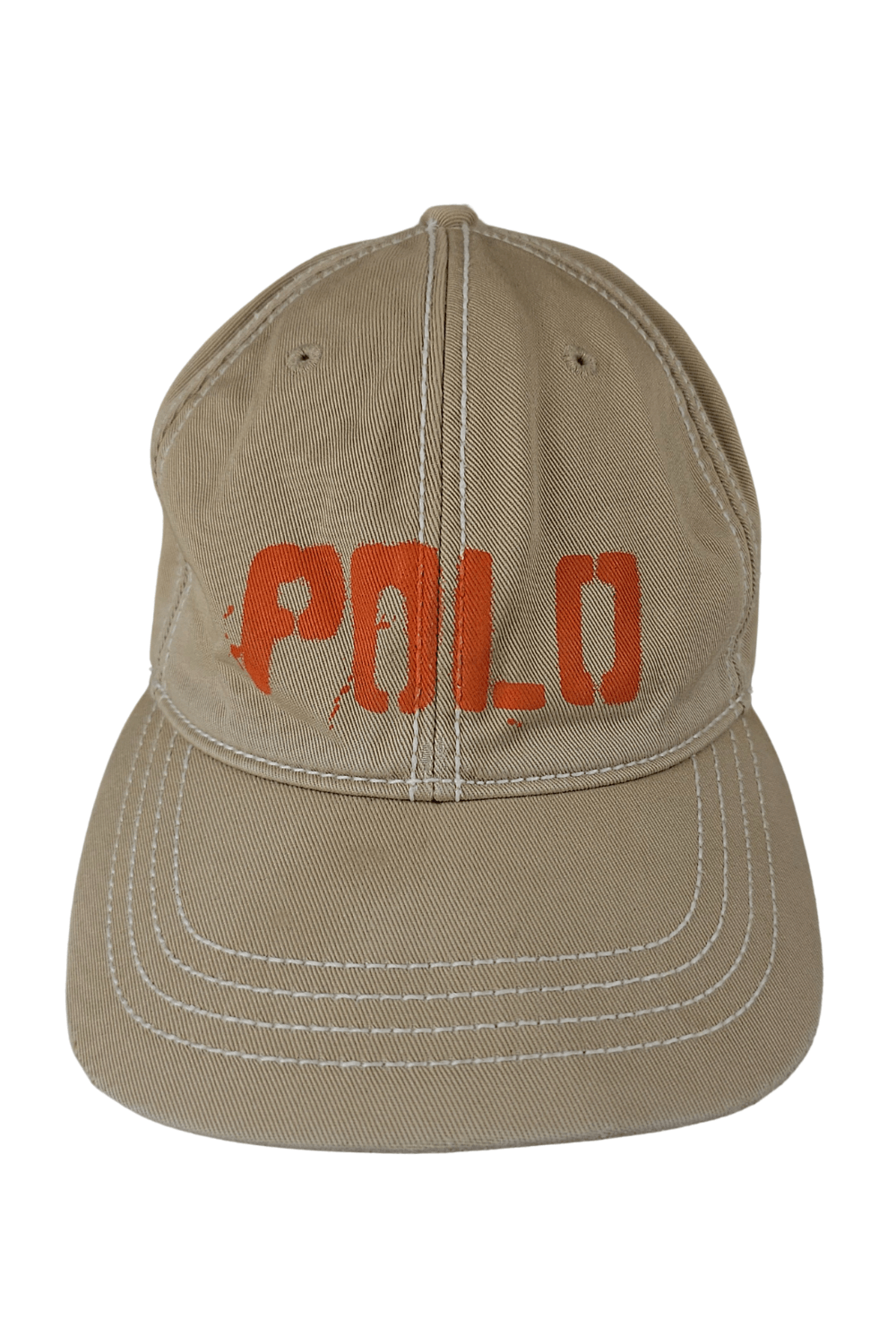 1998 Polo RL Stencil Logo Cap – Khaki Twill (Made in Taiwan)