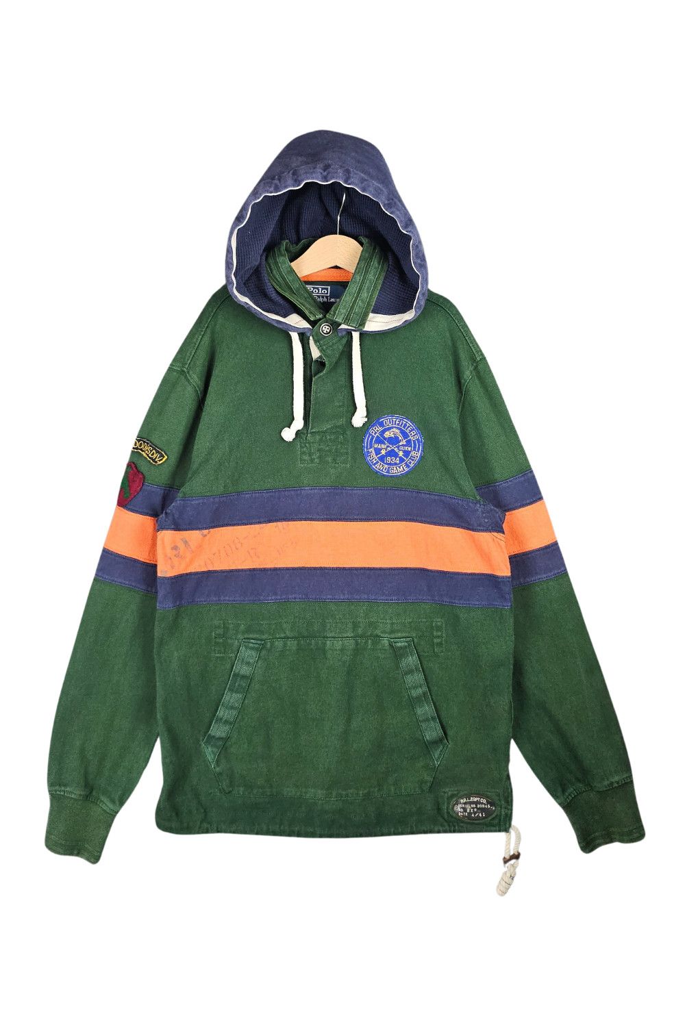 PRL “PRL Outfitters / Fish & Game Club” Hooded Rugby - 08AW