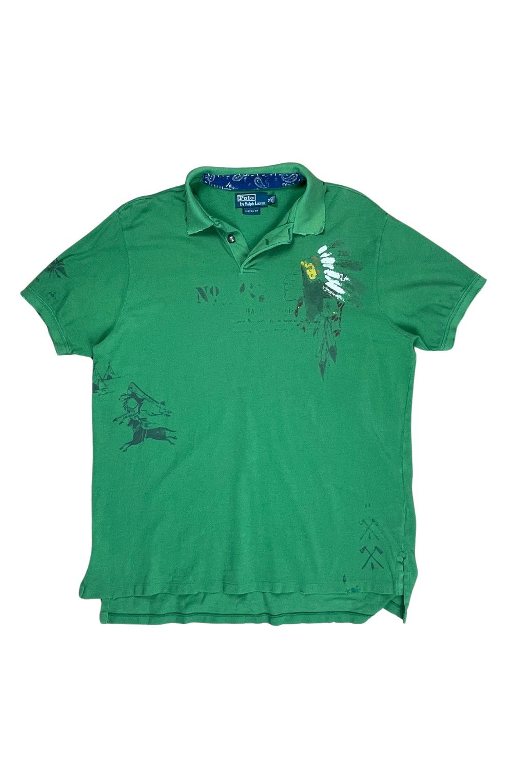 Ralph Lauren 07SS “Reservation” Bandana-Collar Polo (XL)