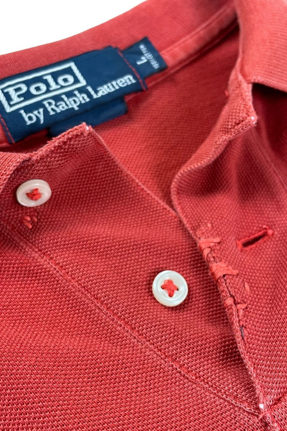 POLO RL CUSTOM-FIT “CORAL FADE” – HAND-REPAIRED, Sz L