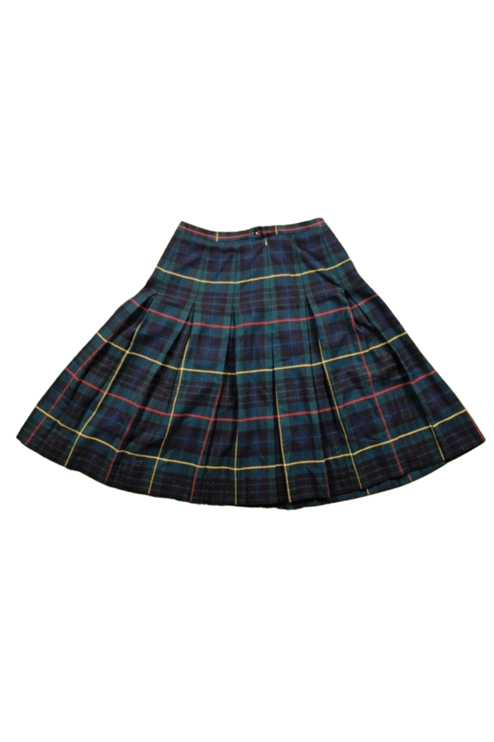 80s Vintage Burberry Checked Pattern Skirt Made In England