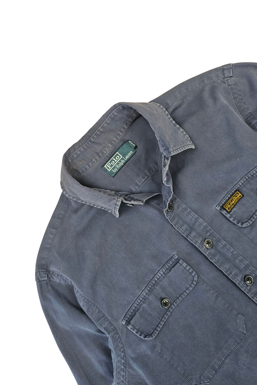 90S Polo RL “Utility” Twill Work Shirt – Rare Small