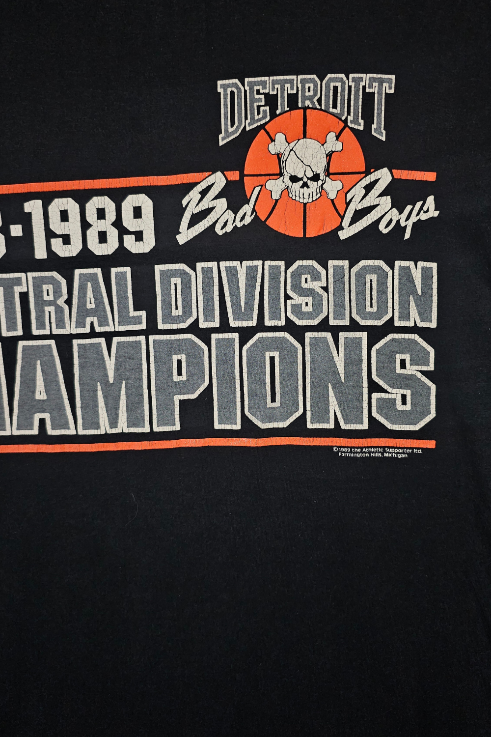 1989 Detroit Pistons “Bad Boys” Central Division Tee - USA