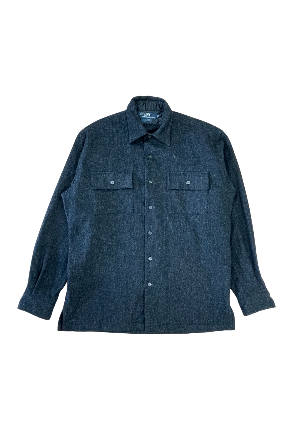 PRL“GARVEY” Wool CPO Overshirt Jacket Charcoal M – Lined