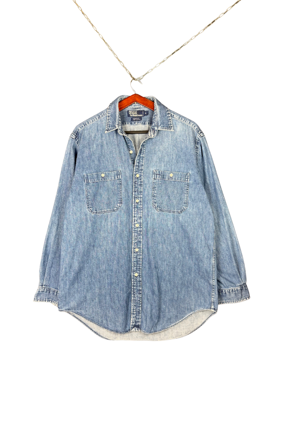 Polo RL Denim Workshirt - washed indigo - aw01 (est) - M