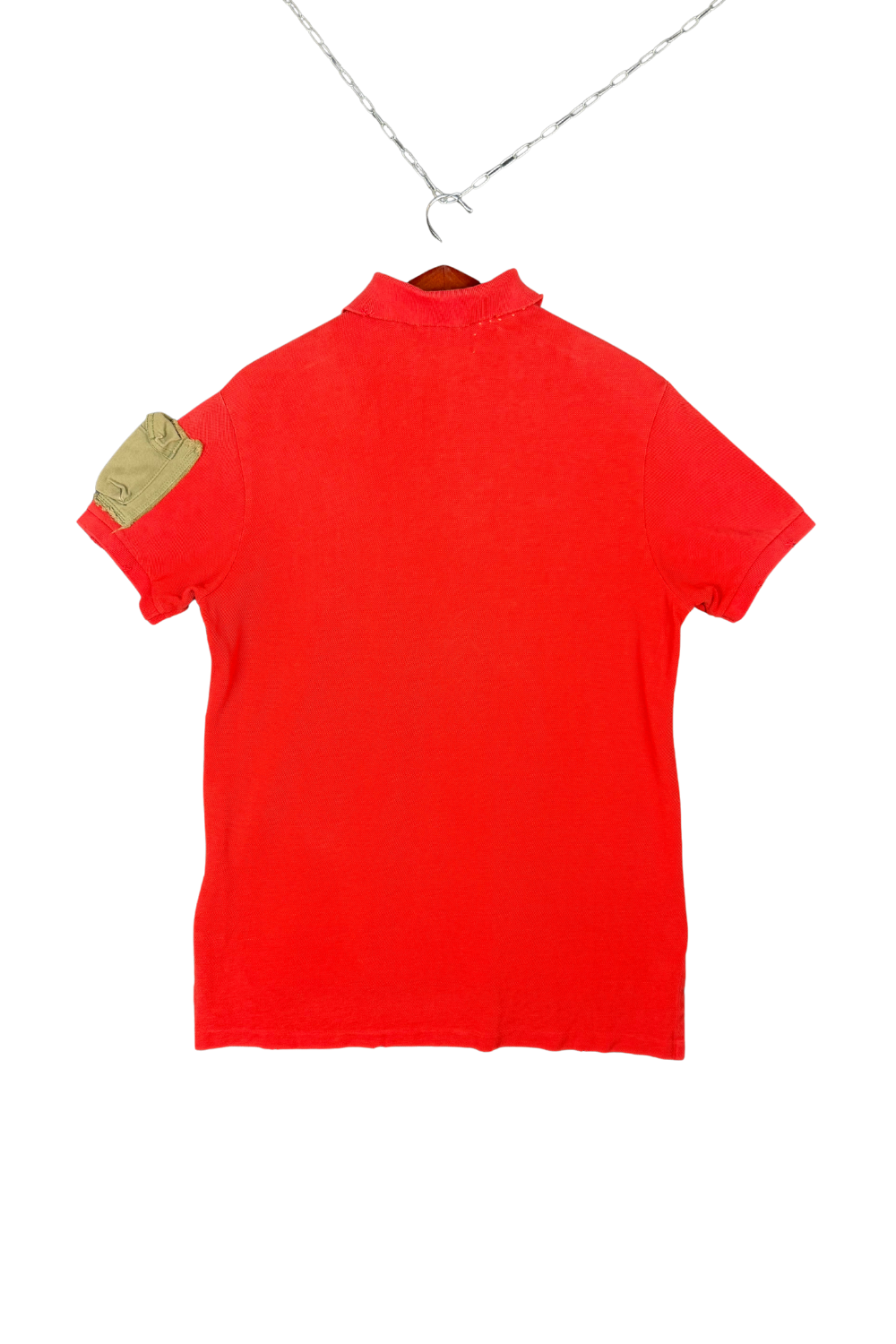 SS10 PRL “Tokyo/Repair” Patchwork Polo - Red, L