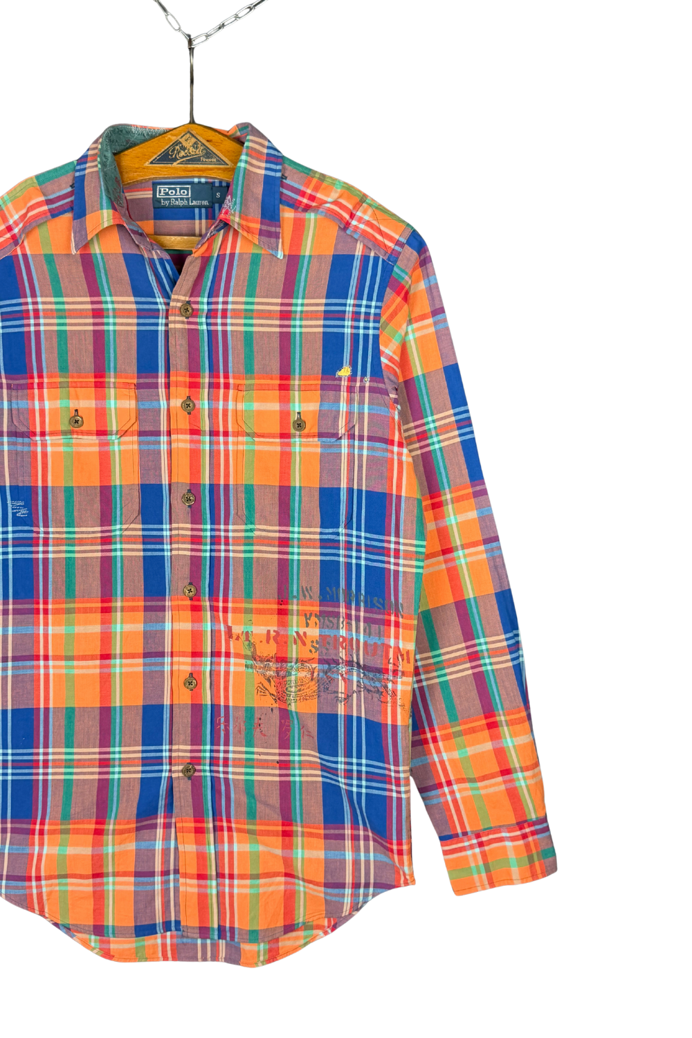 SS11 PRL “Expedition” Madras Graphic Shirt - S (Custom Fit)