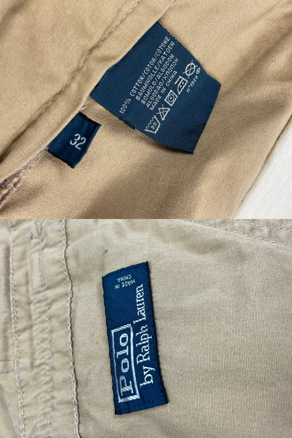 Y2K Polo Ralph Lauren Paratrooper Cargo Shorts Khaki 32