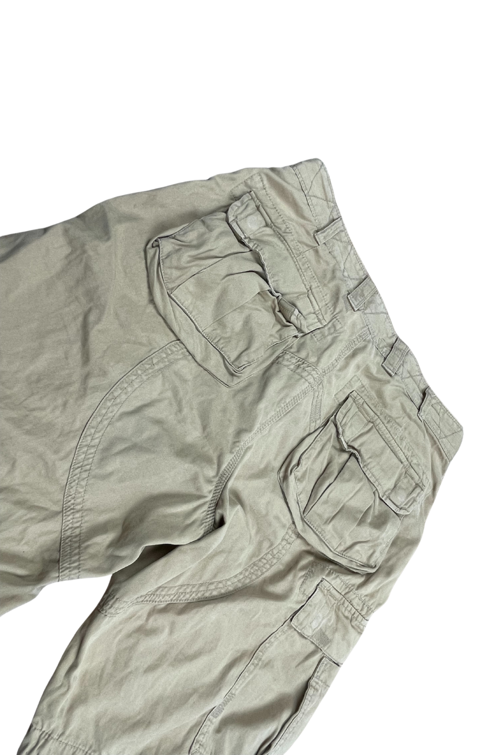 Y2K Polo Ralph Lauren Paratrooper Cargo Shorts Khaki 32