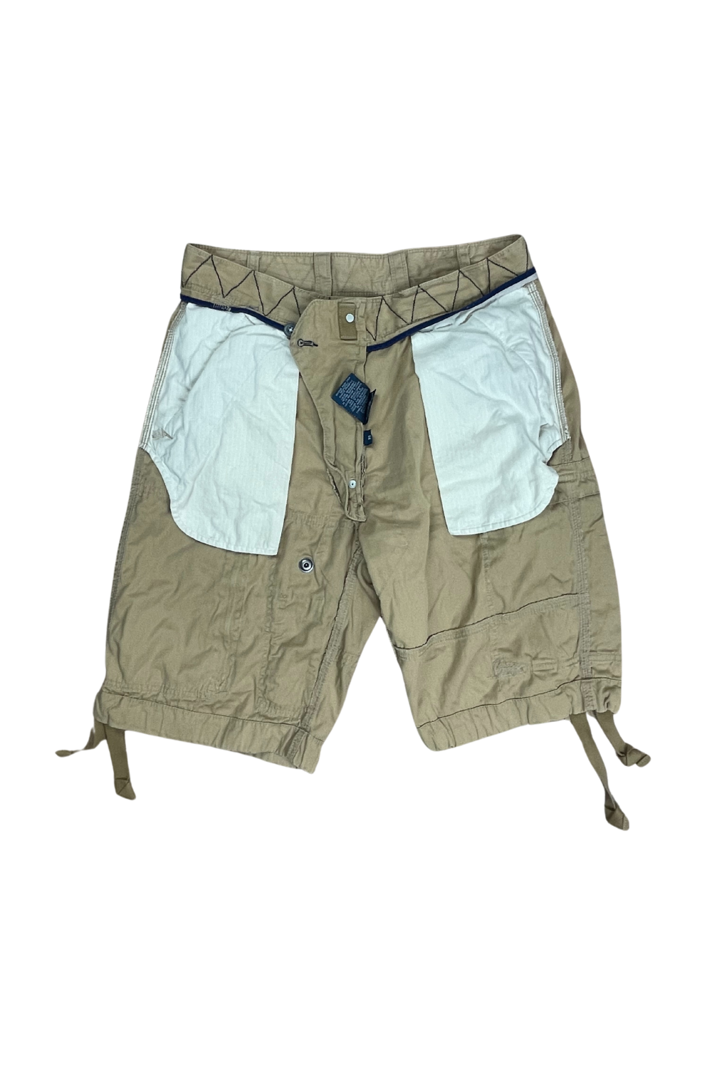 Y2K Polo Ralph Lauren Paratrooper Cargo Shorts Khaki 32