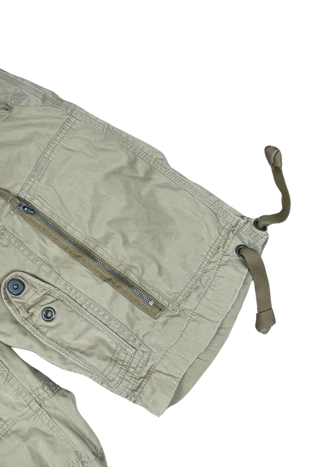 Y2K Polo Ralph Lauren Paratrooper Cargo Shorts Khaki 32