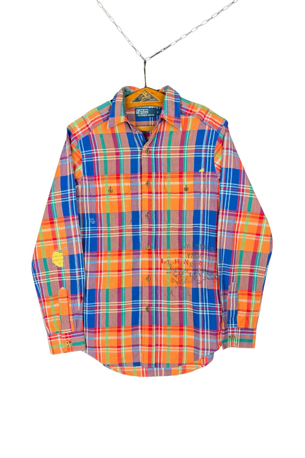 SS11 PRL “Expedition” Madras Graphic Shirt - S (Custom Fit)