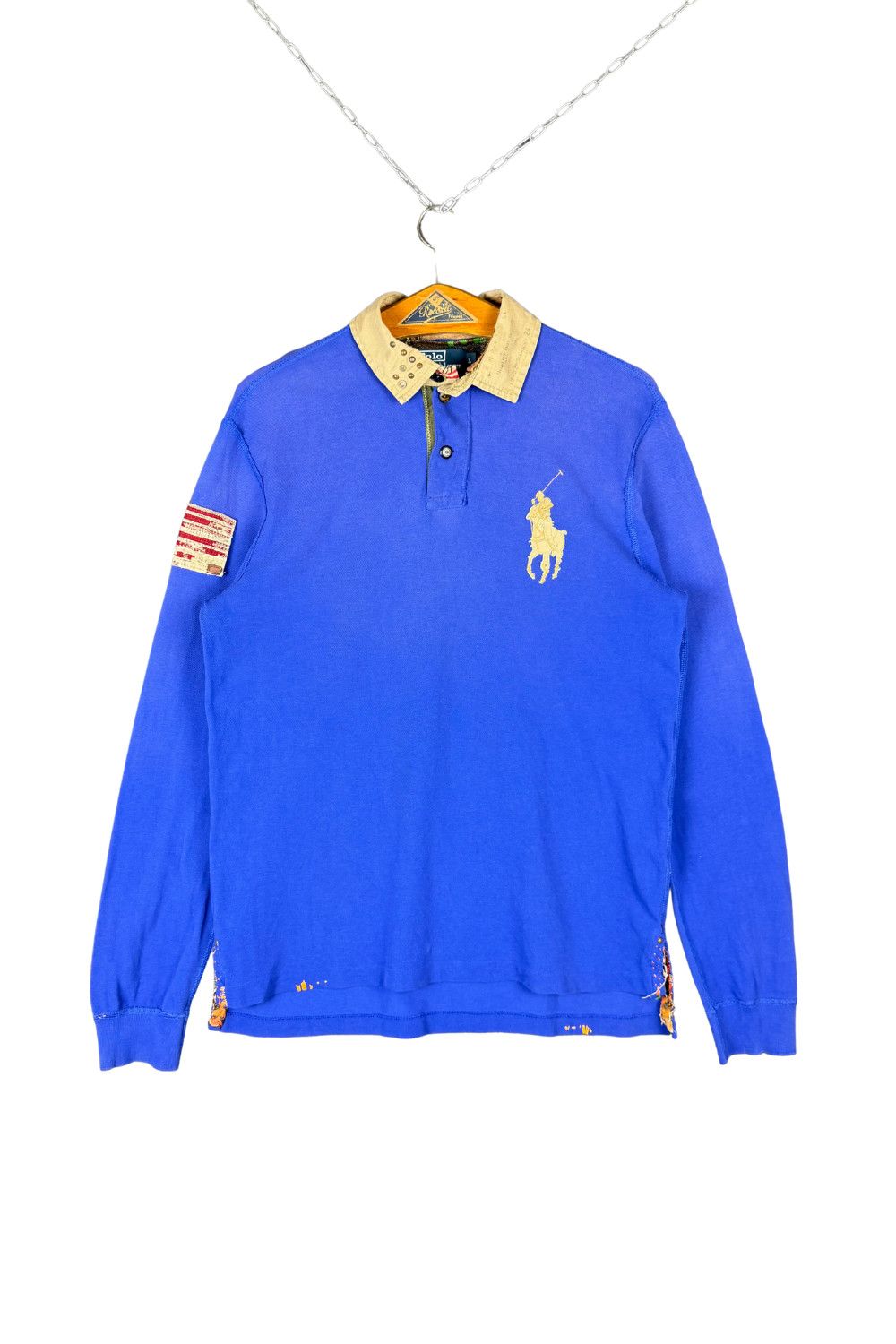 08AW Polo RL “Artisan Big Pony” Piqué Rugby – Royal Blue L