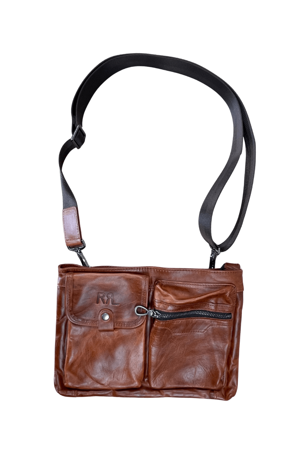 RRL by Ralph Lauren Veg-Tan Utility Pouch – Cognac Leather