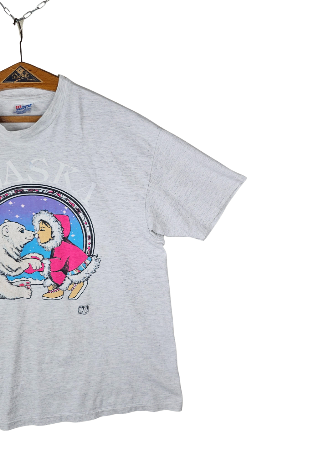 1990 Alaska Polar Bear Tee - Hanes Beefy-T / XL