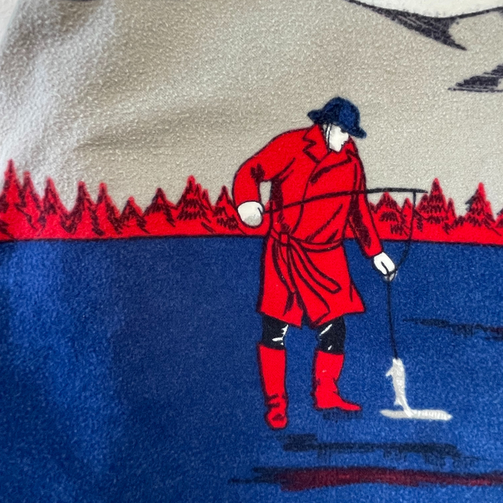 90s “Canoe & Ice Fisherman” Shirt - US Made / Japan Cotton