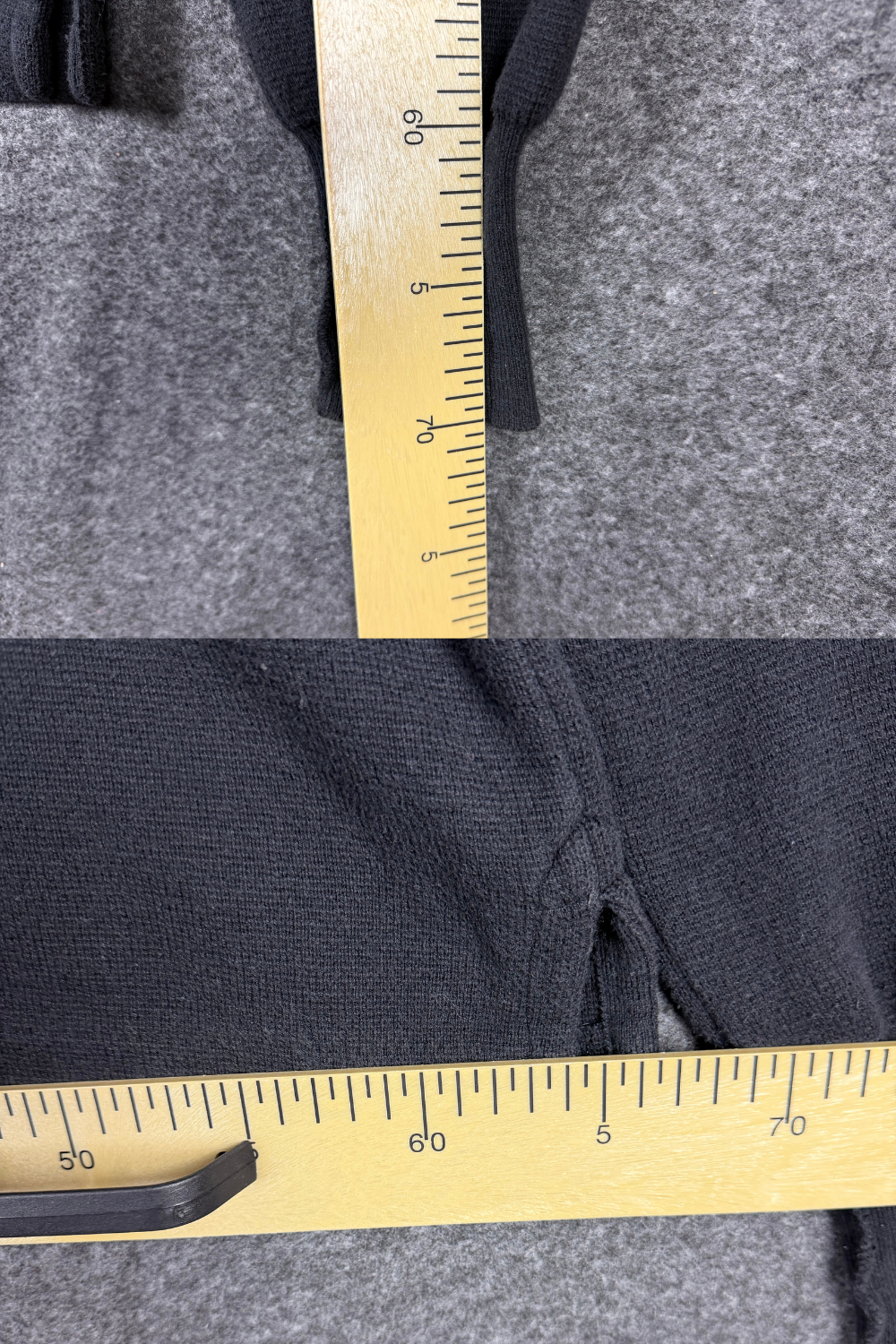 Vintage RRL Black Knit Half-Zip Shirt Jacket – Made in HK(M)