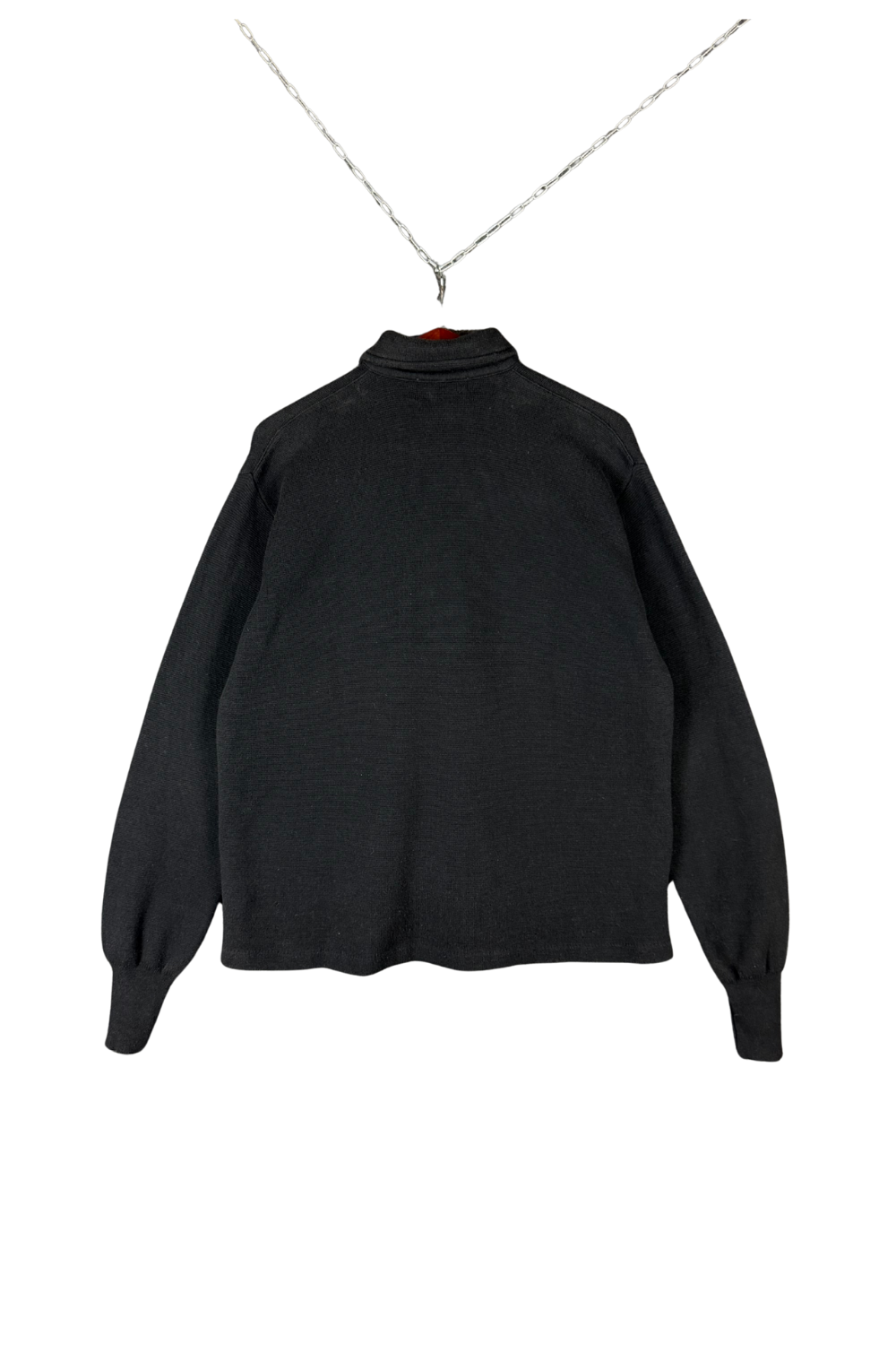 Vintage RRL Black Knit Half-Zip Shirt Jacket – Made in HK(M)