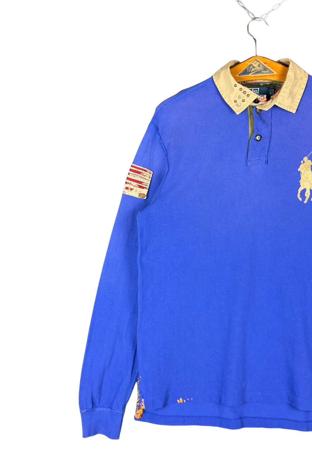 08AW Polo RL “Artisan Big Pony” Piqué Rugby – Royal Blue L