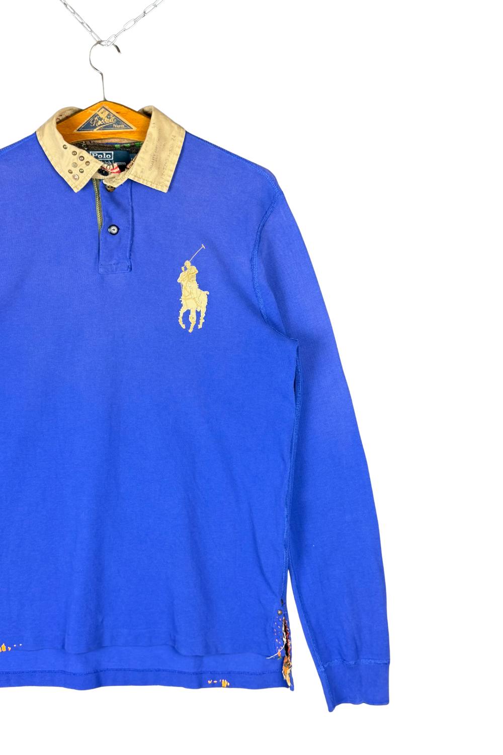 08AW Polo RL “Artisan Big Pony” Piqué Rugby – Royal Blue L