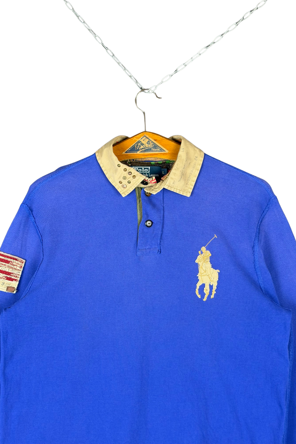08AW Polo RL “Artisan Big Pony” Piqué Rugby – Royal Blue L