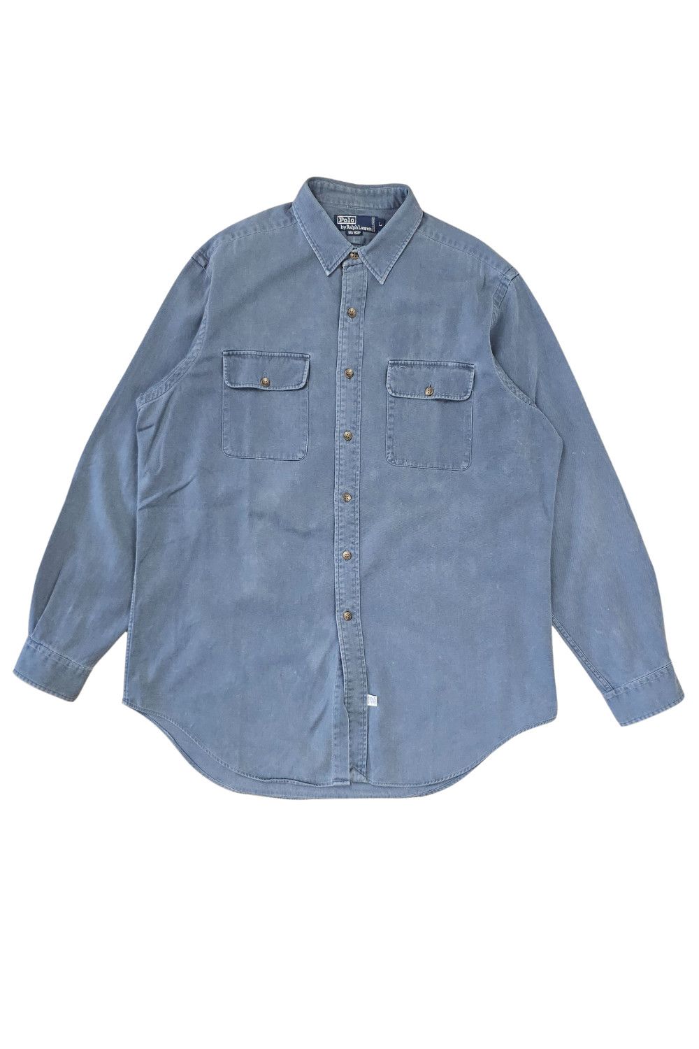Early-90s Polo RL Garment-Dyed Work Shirt – L / fits XL