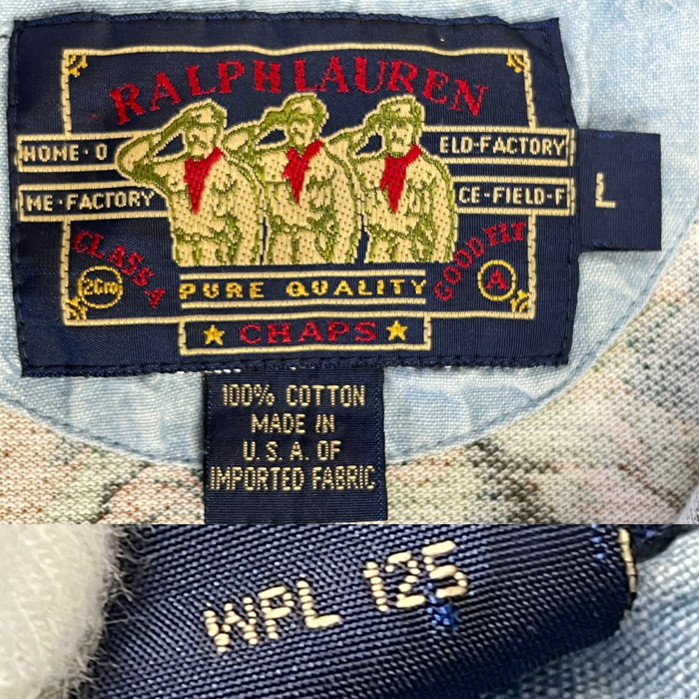 CHAPS by Ralph Lauren “Jungle Print” Polo - Made in USA. - L