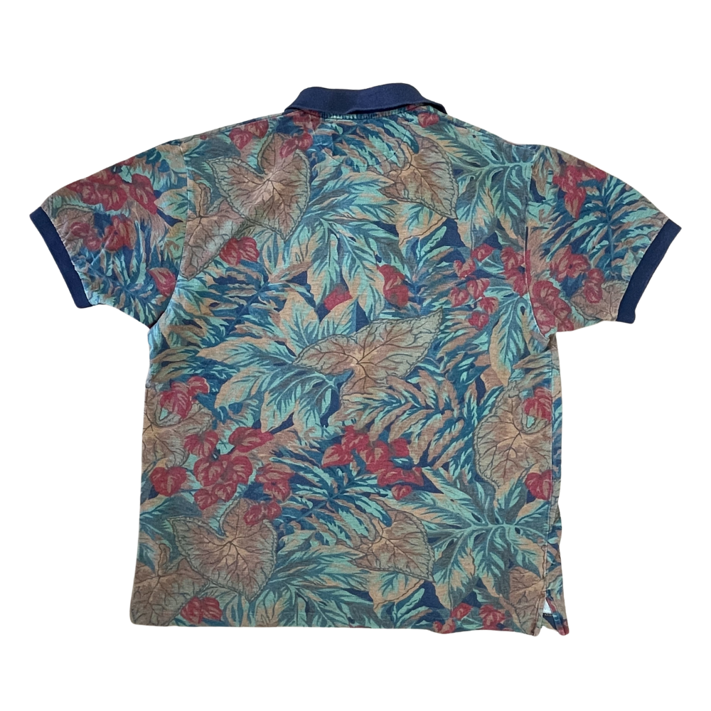 CHAPS by Ralph Lauren “Jungle Print” Polo - Made in USA. - L
