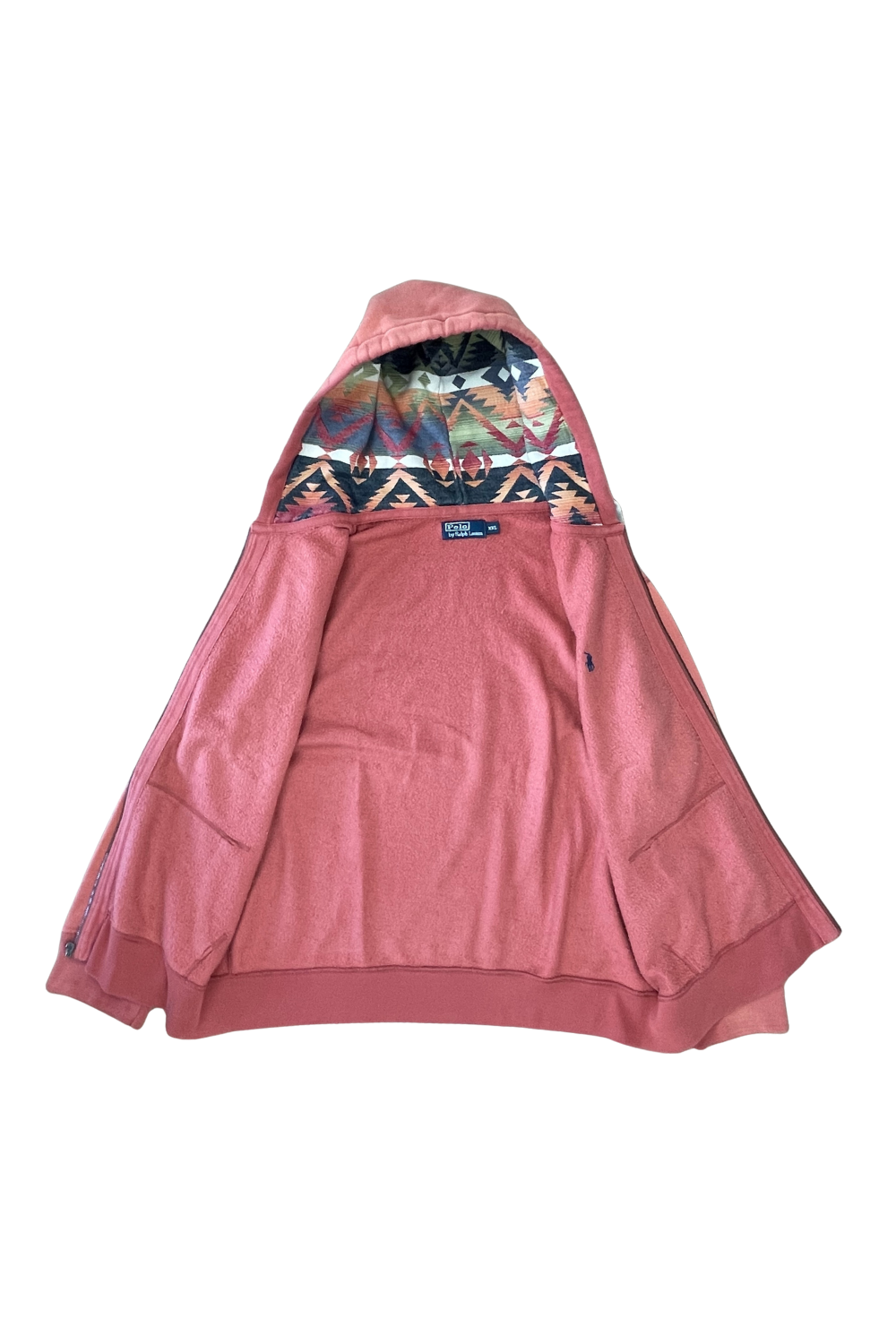 Polo RL Sun‑Faded Zip Hoodie — XXL — Southwest Lined Hood