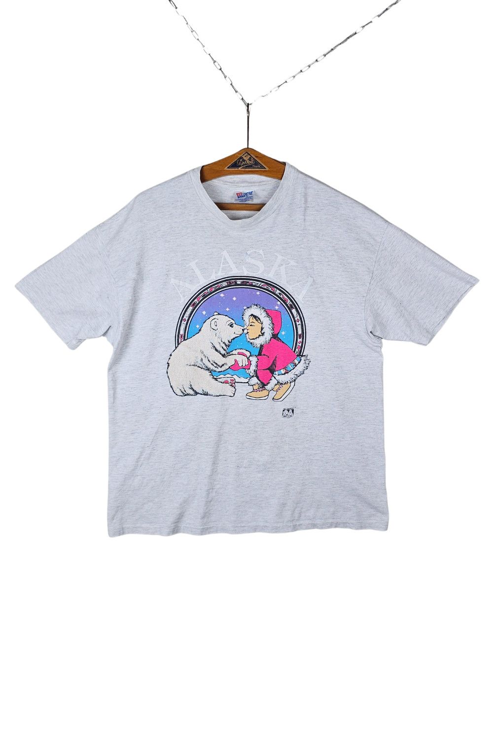 1990 Alaska Polar Bear Tee - Hanes Beefy-T / XL