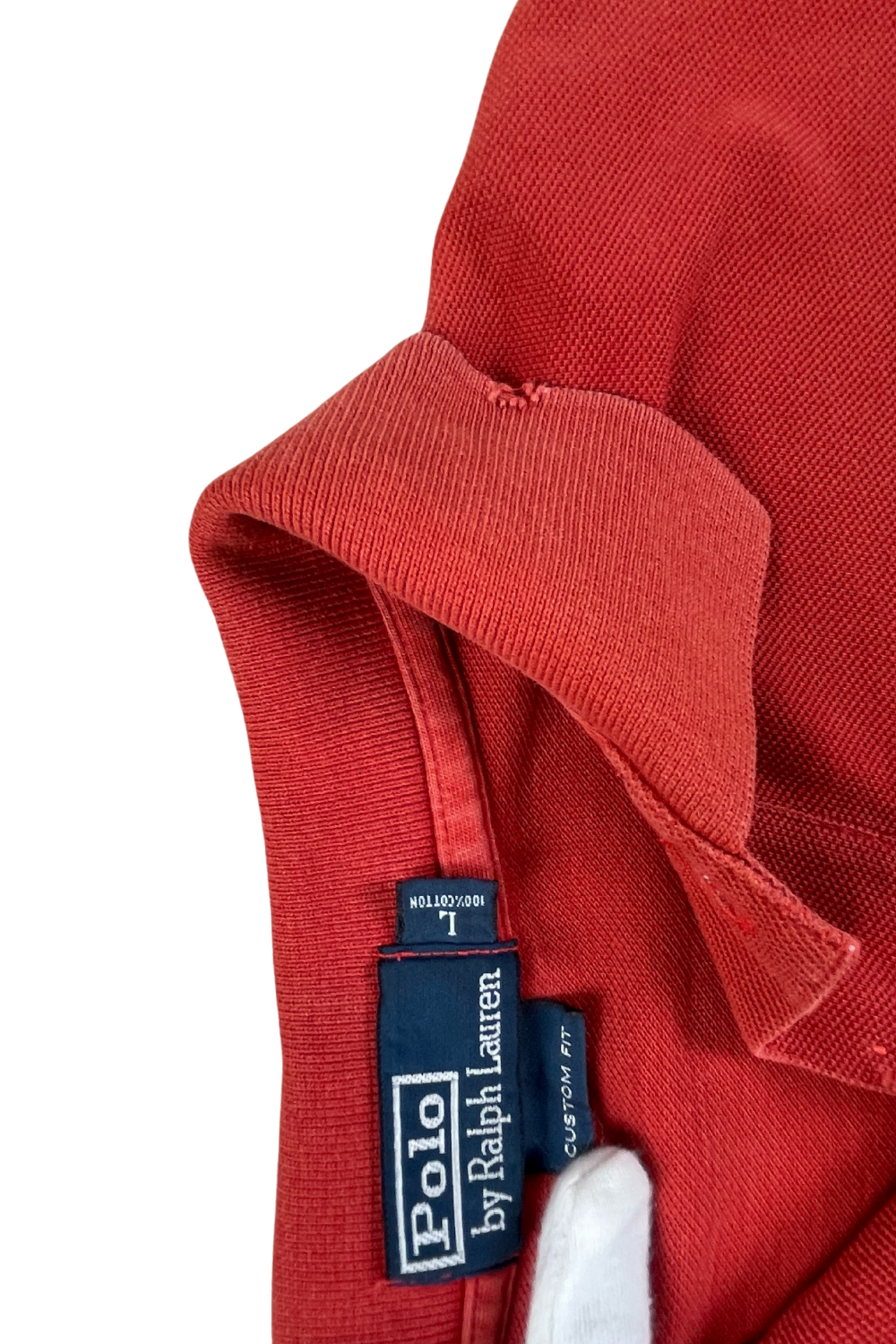 POLO RL CUSTOM-FIT “CORAL FADE” – HAND-REPAIRED, Sz L