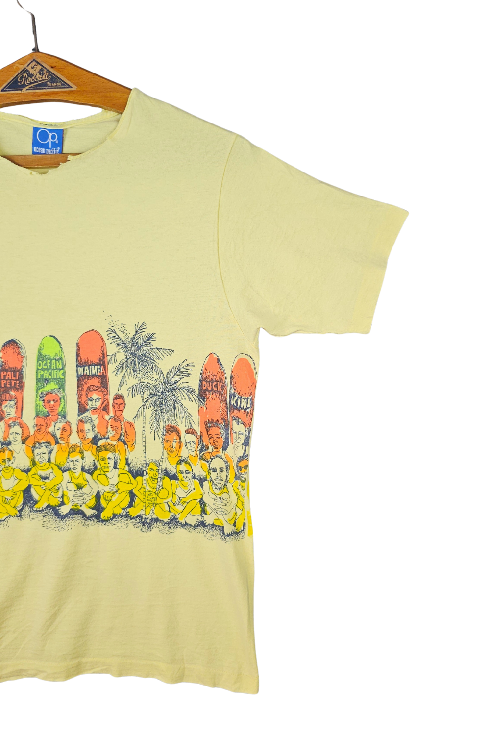 1980s Ocean Pacific Wrap-Around “Surf Lineup” Tee