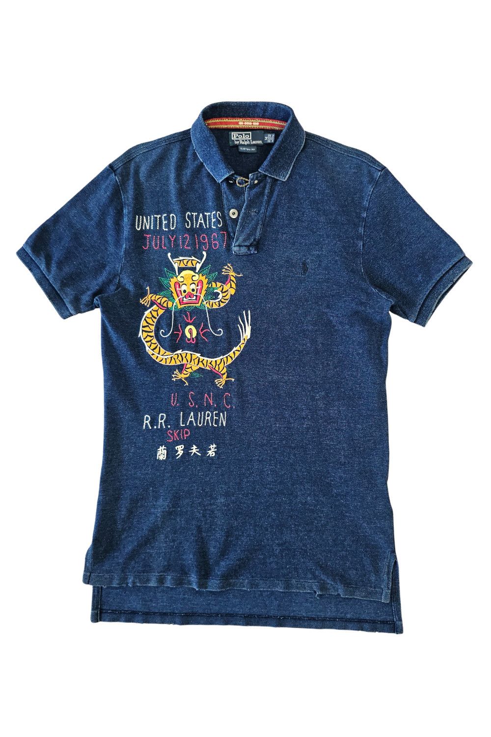 Polo RL SS11 Indigo “USNC Dragon Souvenir” Polo (M)