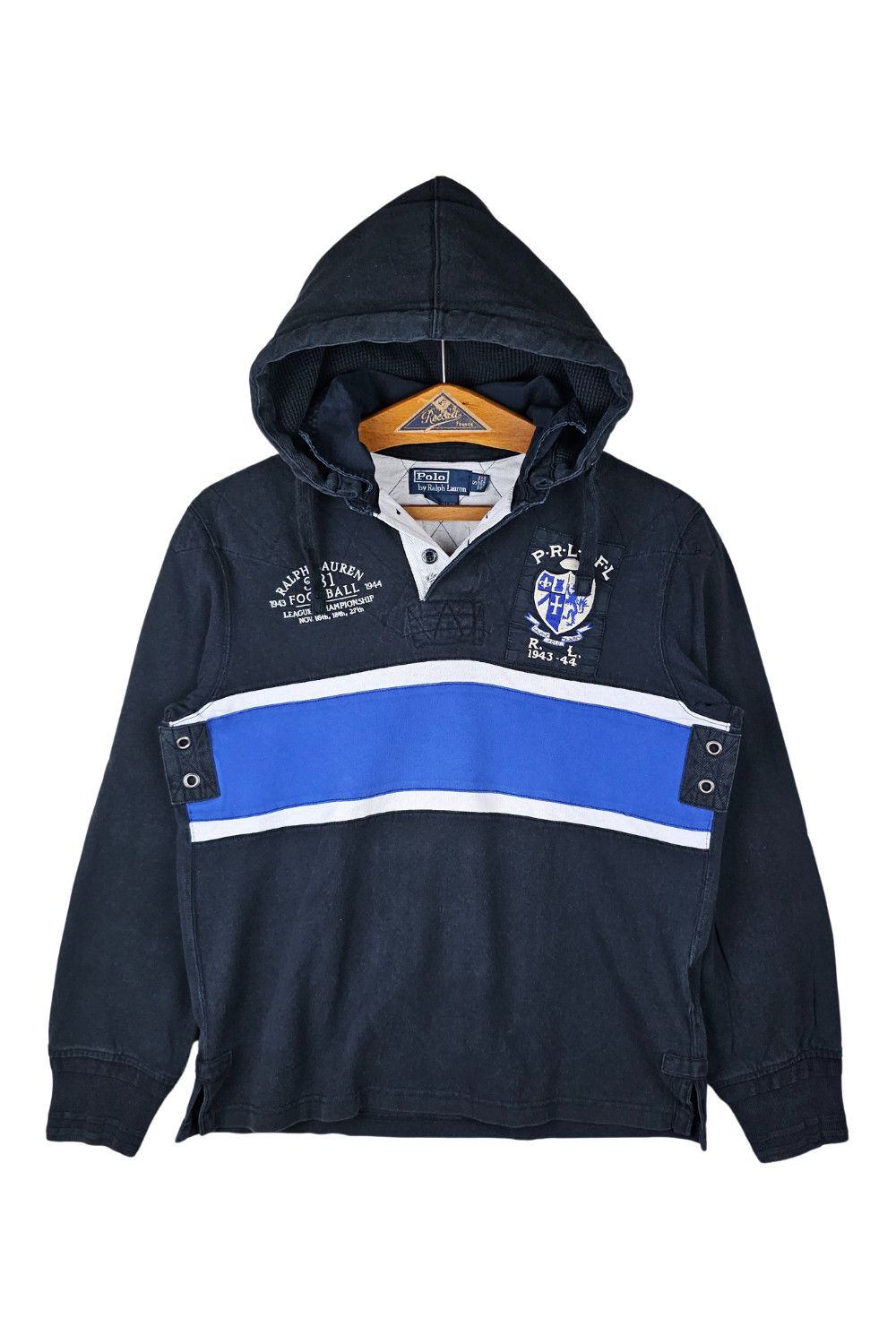FW10 Polo RLPC Football “10” Rugby Hoodie - Detachable Hood