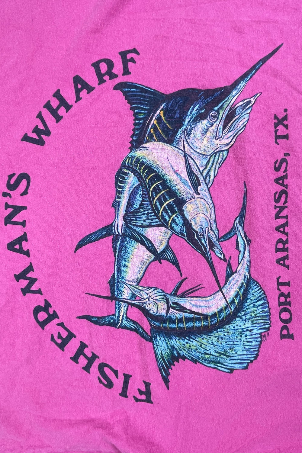 80s USA Made Fisherman’s Wharf Sailfish Tee (Pocket-T, XL)