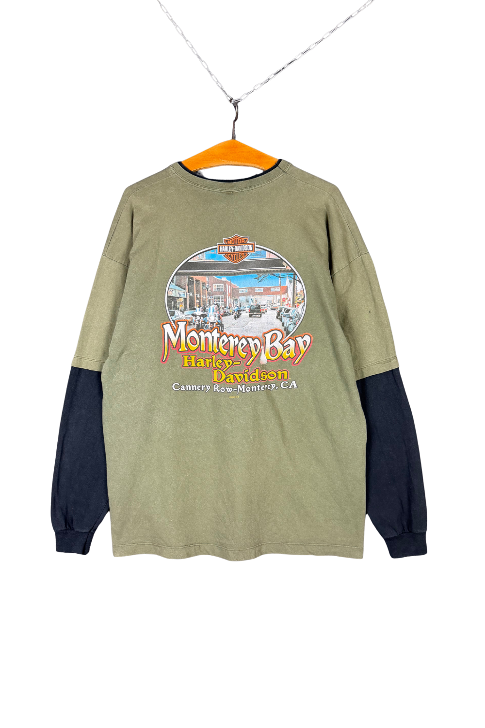 07 Harley-Davidson Monterey Bay Cannery Row Layered LS Tee