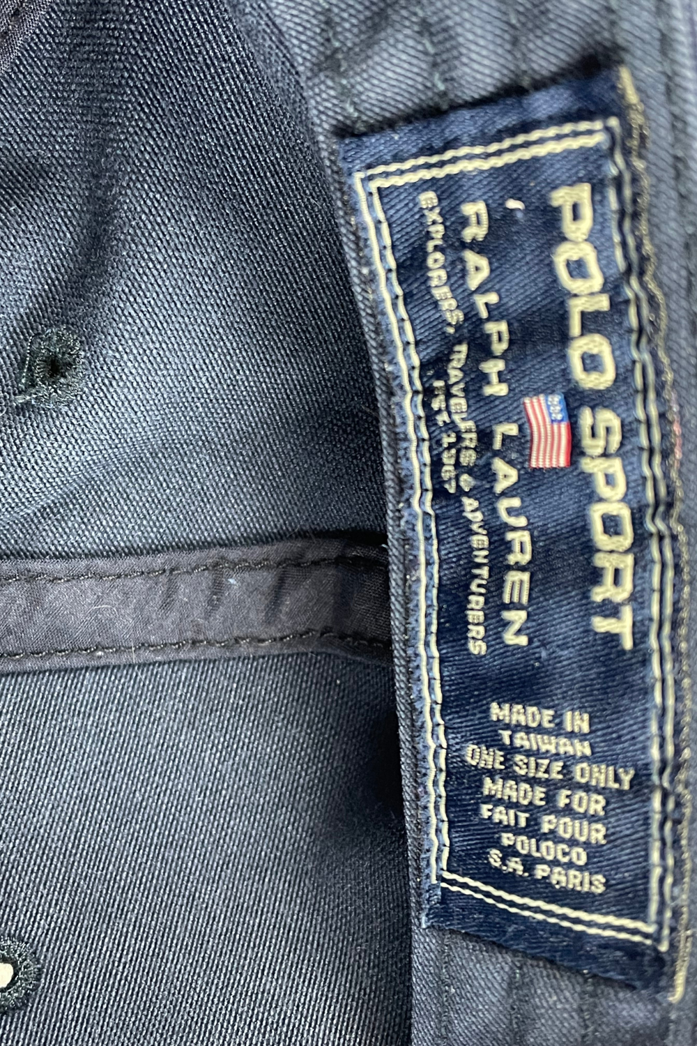 1995 Polo Sport Patch Cap – Navy Strap-Back