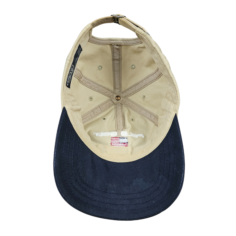 Polo Golf 90s Made‑in‑USA Two‑Tone Cap – Khaki/Navy