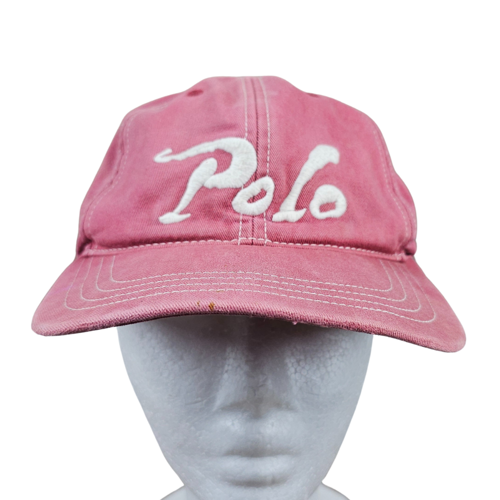90s Polo RL Chenille-Script Cap – Washed Pink