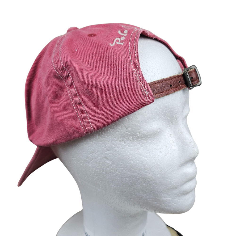 90s Polo RL Chenille-Script Cap – Washed Pink